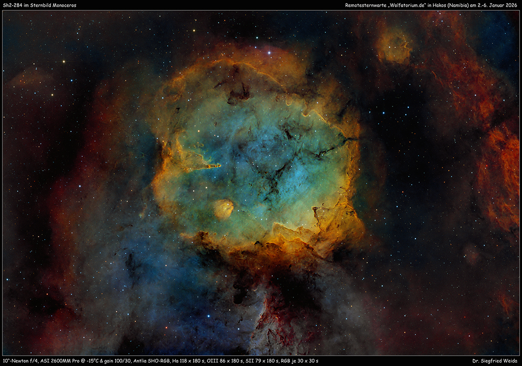 Sh2-284 Monoceros Weida Wolfatorium Namibia Hakos